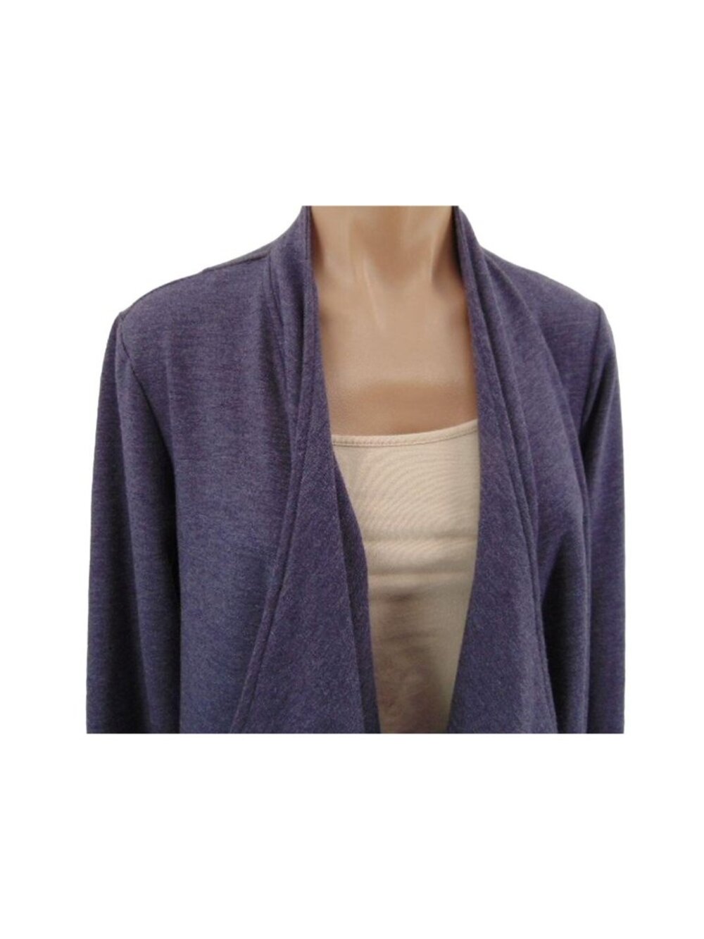 Logo Lorie Goldstein Draped Front Terry Cardigan S  Color Block Oversized - Picture 5 of 14